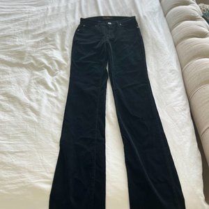 Black Velvet James Jeans Hunter Straight Leg